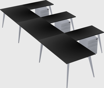 Modern l-shaped office desk