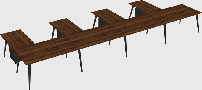 Modern l-shaped office desk