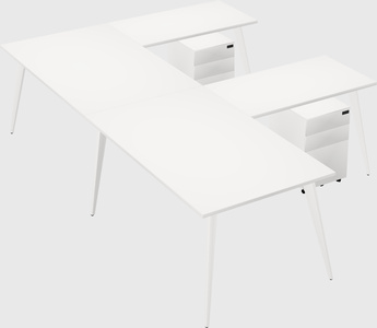 Modern l-shaped office desk