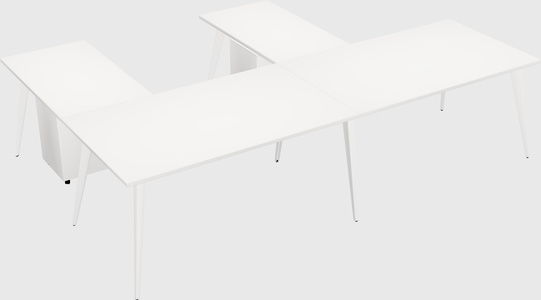 Modern l-shaped office desk