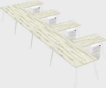 Modern l-shaped office desk