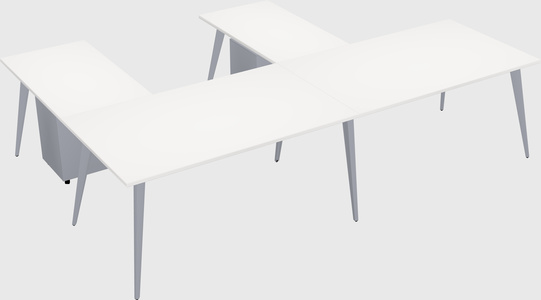 Modern l-shaped office desk