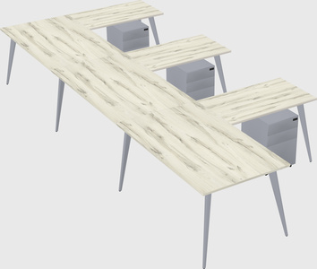 Modern l-shaped office desk
