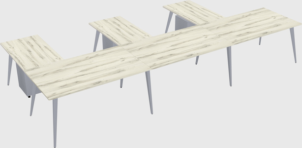 Modern l-shaped office desk