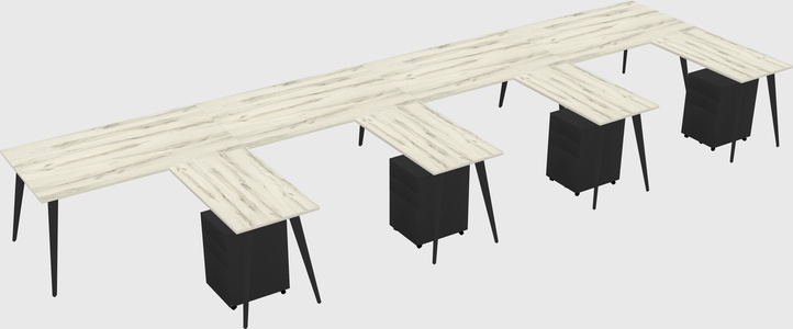 Modern L-shaped Office Desk