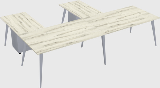 Modern l-shaped office desk