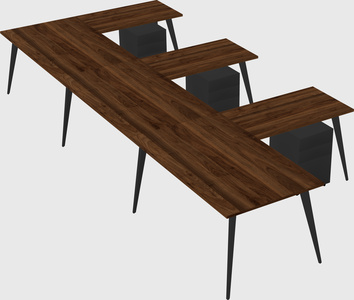 Modern l-shaped office desk