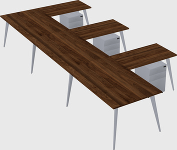 Modern l-shaped office desk