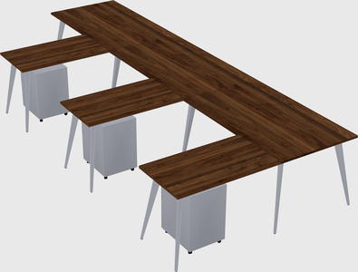 Modern l-shaped office desk