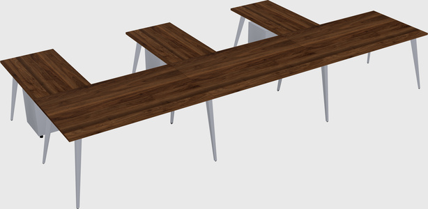 Modern l-shaped office desk