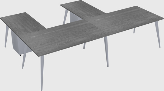 Modern l-shaped office desk