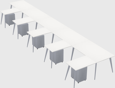 Modern l-shaped office desk