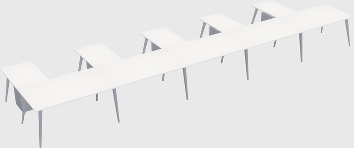 Modern l-shaped office desk