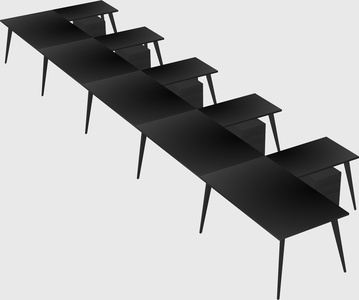 Modern l-shaped office desk