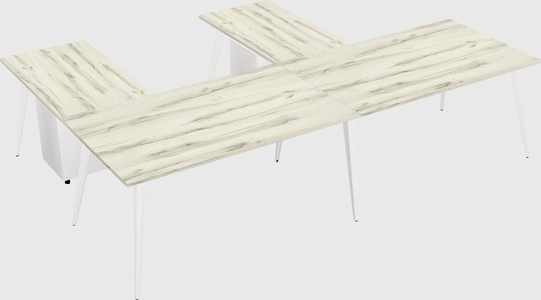 Modern l-shaped office desk