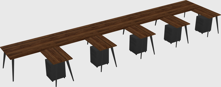 Modern l-shaped office desk