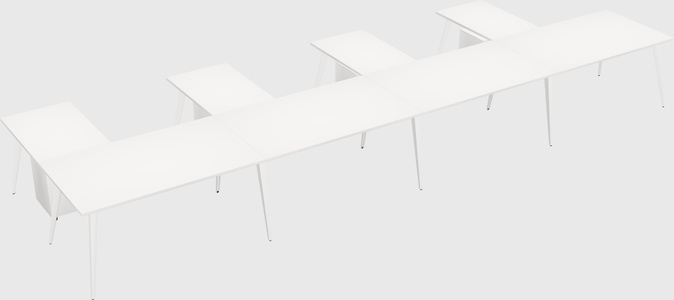 Modern l-shaped office desk