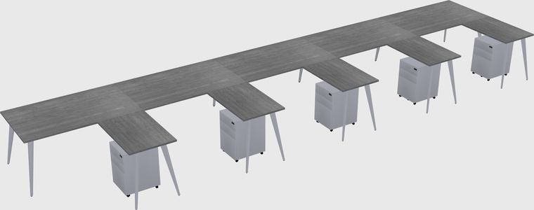 Modern L-shaped Office Desk