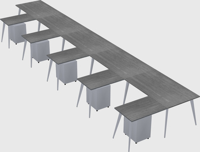 Modern l-shaped office desk