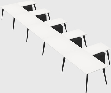 Modern l-shaped office desk