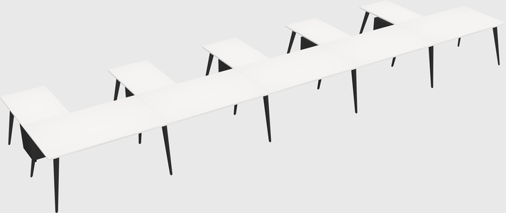 Modern l-shaped office desk