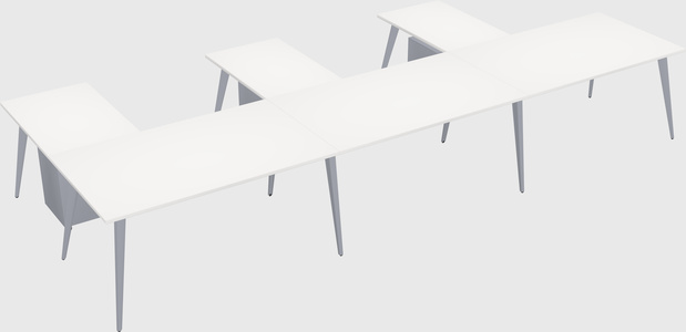 Modern l-shaped office desk