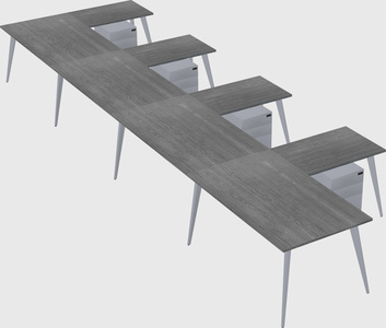 Modern l-shaped office desk