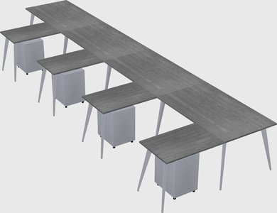 Modern l-shaped office desk