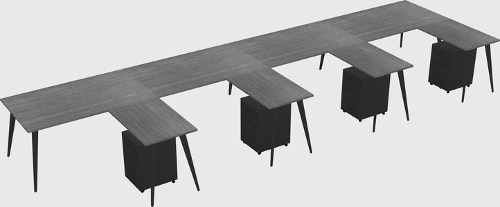 Modern L-shaped Office Desk