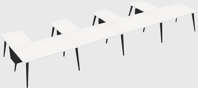 Modern l-shaped office desk