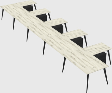 Modern l-shaped office desk