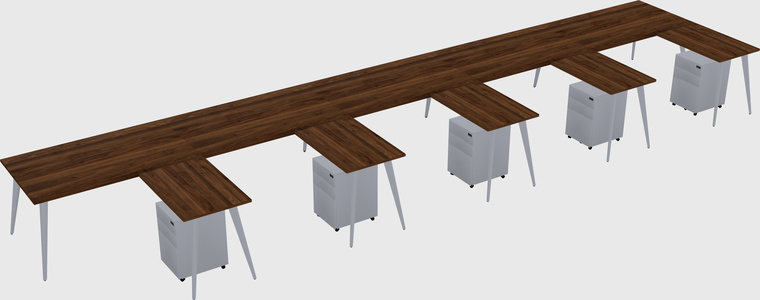 Modern l-shaped office desk