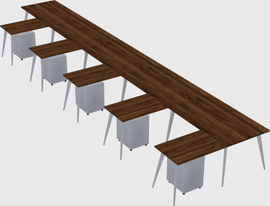 Modern l-shaped office desk