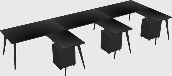 Modern L-shaped Office Desk