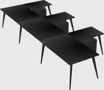Modern l-shaped office desk