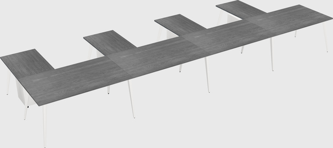 Modern l-shaped office desk