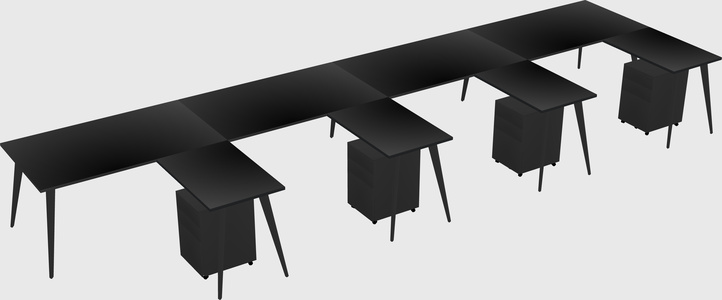 Modern L-shaped Office Desk