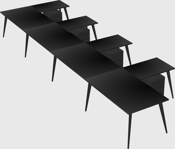 Modern l-shaped office desk