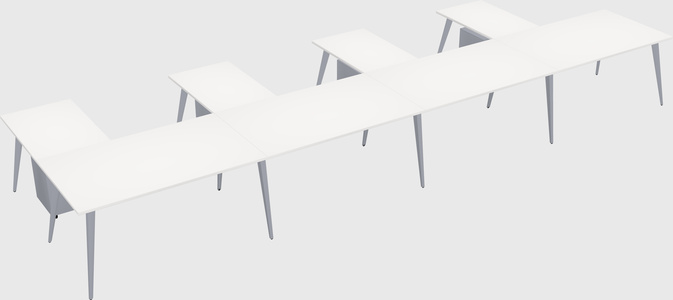 Modern l-shaped office desk
