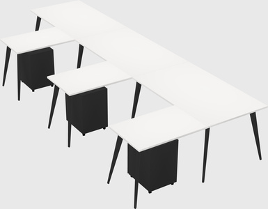 Modern l-shaped office desk