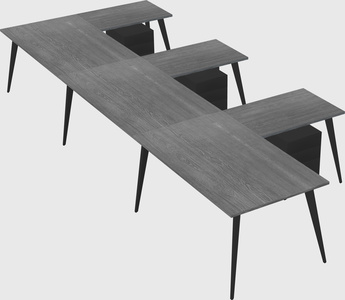 Modern l-shaped office desk