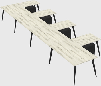 Modern l-shaped office desk