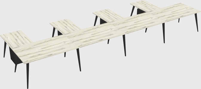 Modern l-shaped office desk
