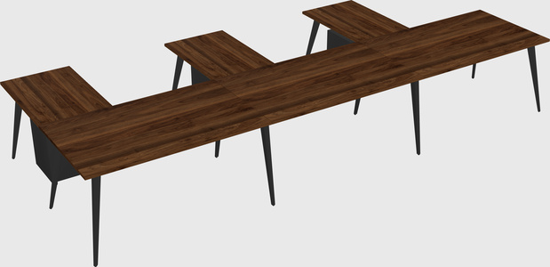 Modern l-shaped office desk