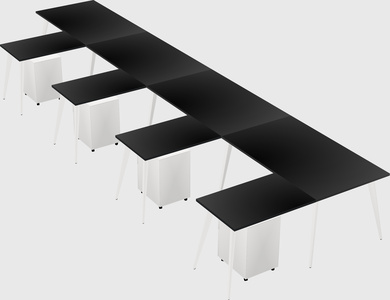 Modern l-shaped office desk