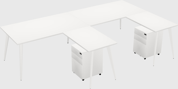 Modern L-shaped Office Desk