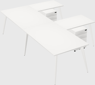 Modern l-shaped office desk