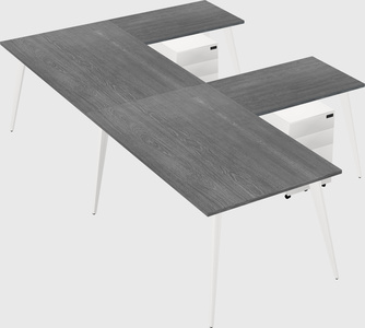 Modern l-shaped office desk