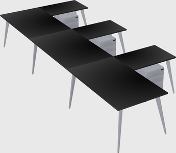 Modern l-shaped office desk
