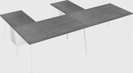 Modern l-shaped office desk